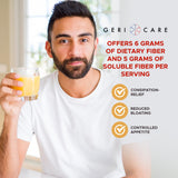GeriCare etiqueta parve y kosher visible, apto para dietas especiales