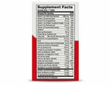 Geritol etiqueta nutricional destacando lista de vitaminas y minerales