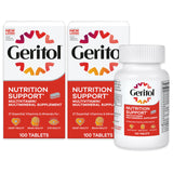 Geritol frontal del envase mostrando la marca y beneficios claros