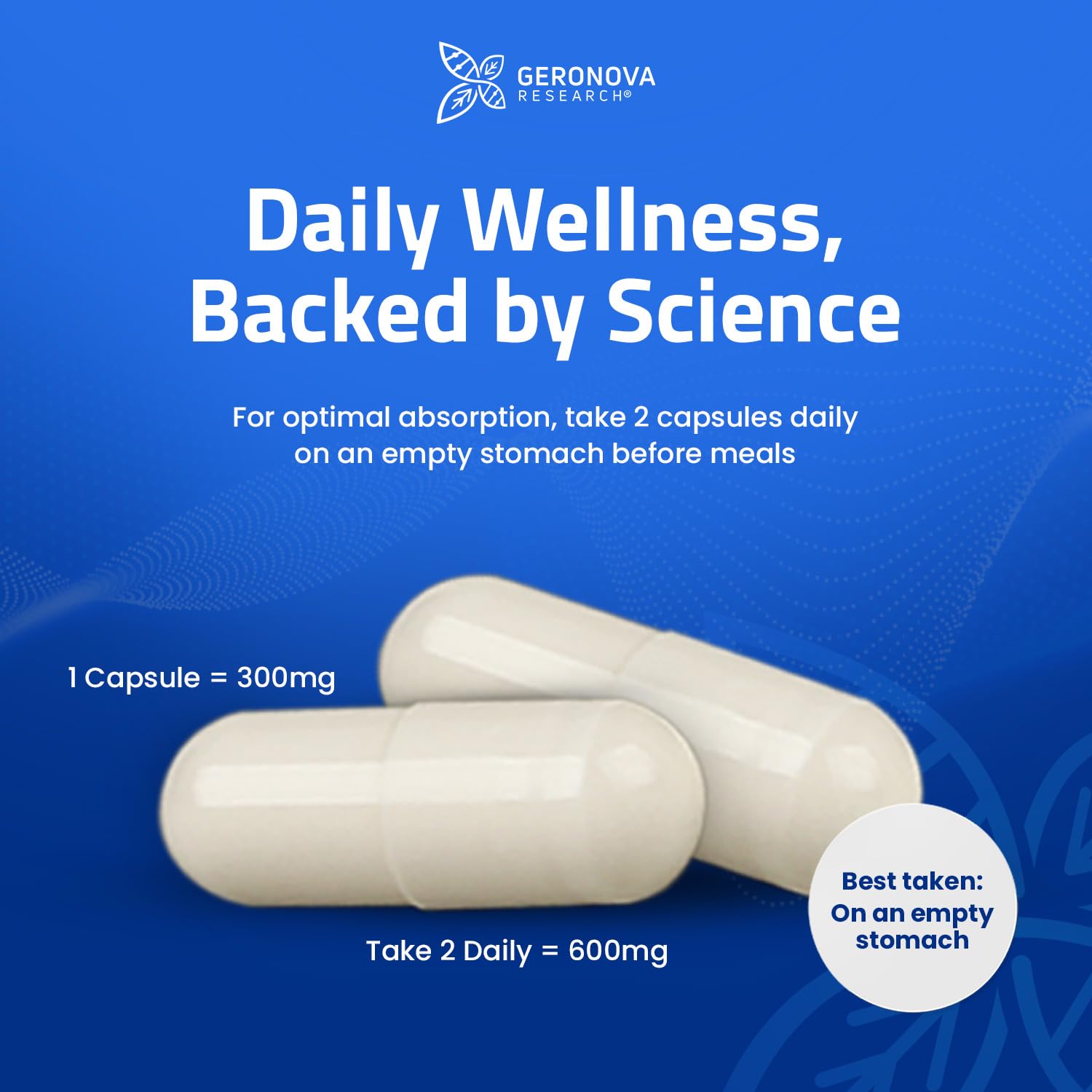 Geronova Research envase en conjunto con otros suplementos para comparación