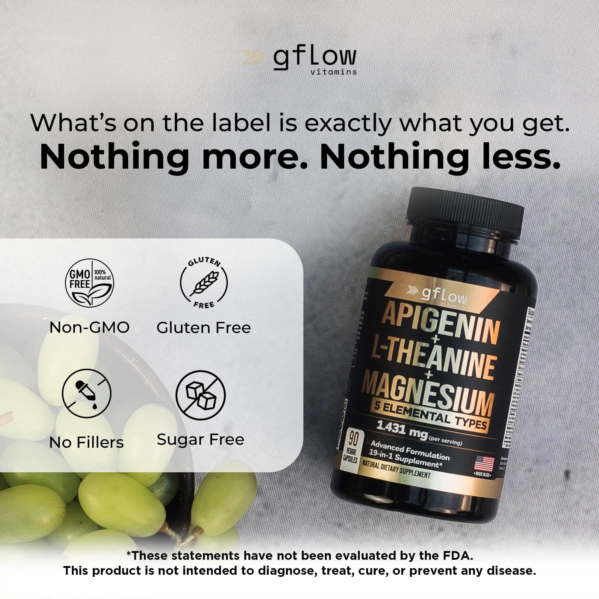 gflow vitamins certificados GMP y sello de calidad norteamericano