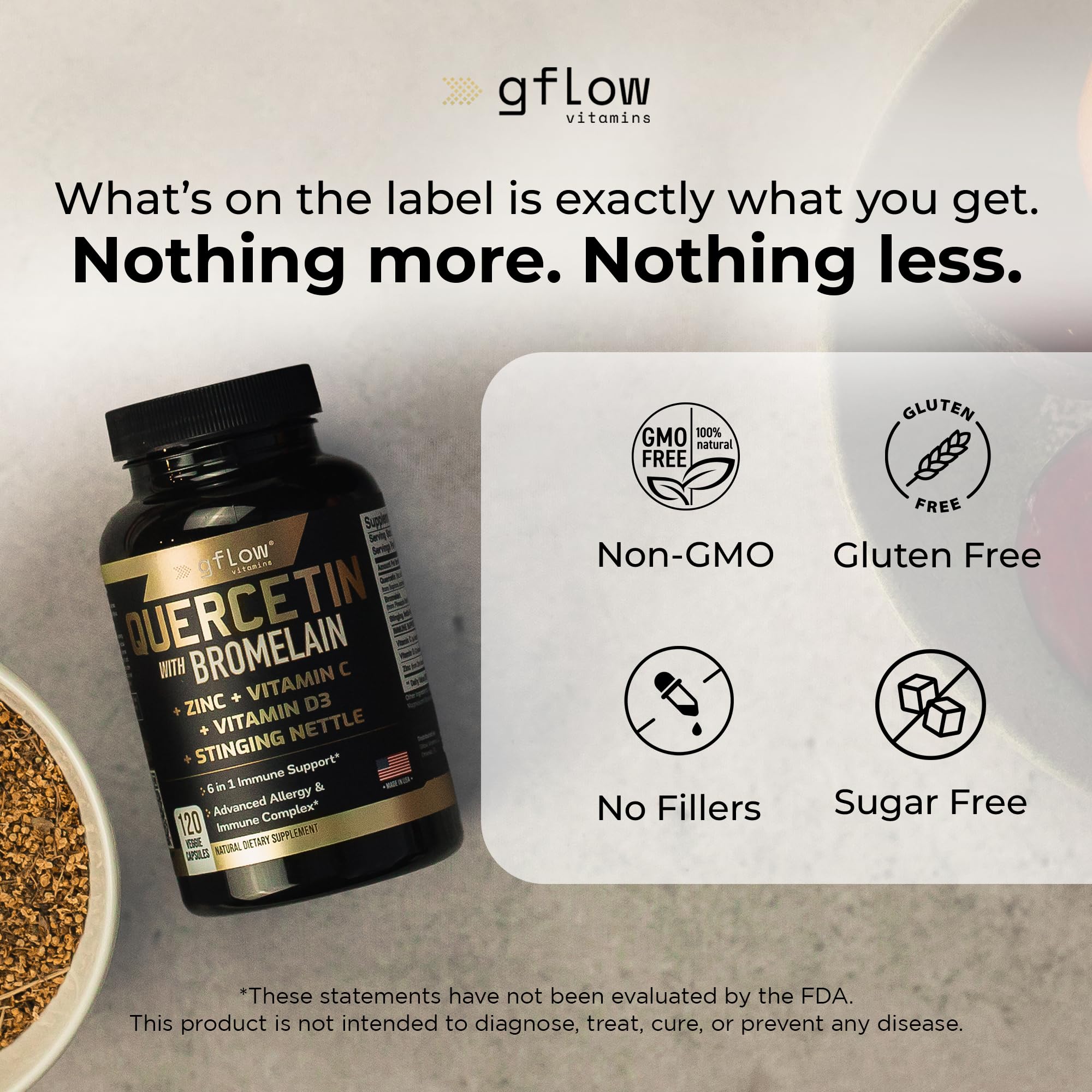 gflow vitamins vitaminas C y zinc ingredientes clave para la fórmula
