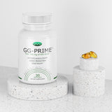 GG-PRIME detalle de etiqueta indicando GG-Gold® y calidad farmacéutica