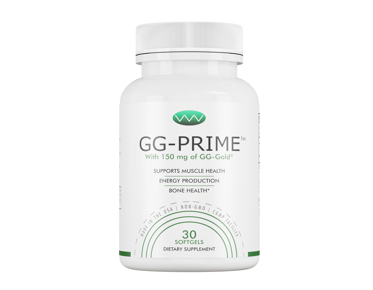 GG-PRIME frente del empaque mostrando fórmula pura y beneficio de apoyo