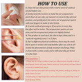 GGFSSQ carta de puntos auriculares desplegada para guía visual y aprendizaje