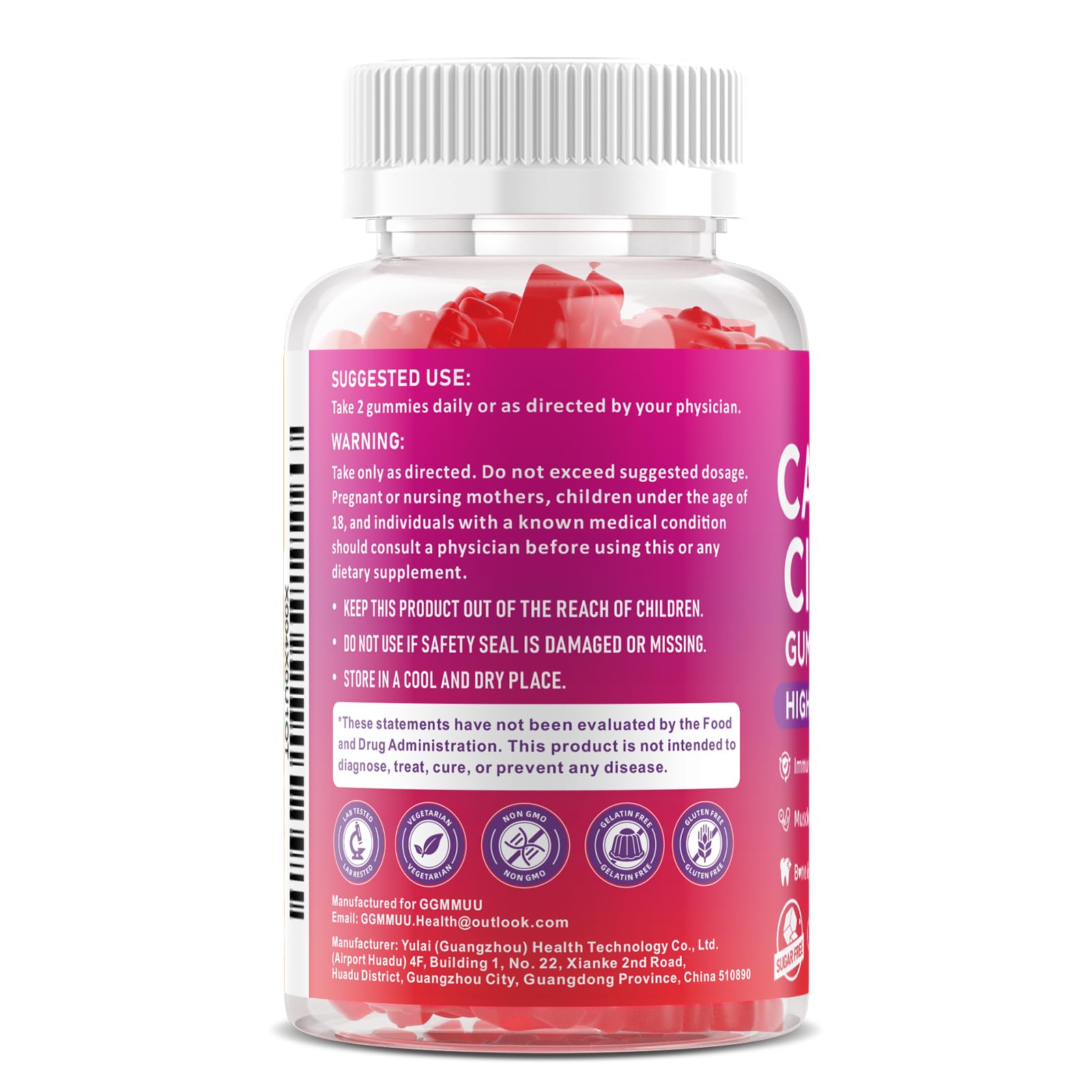 GGMMUU foco en frambuesa natural que sugiere sabor agradable