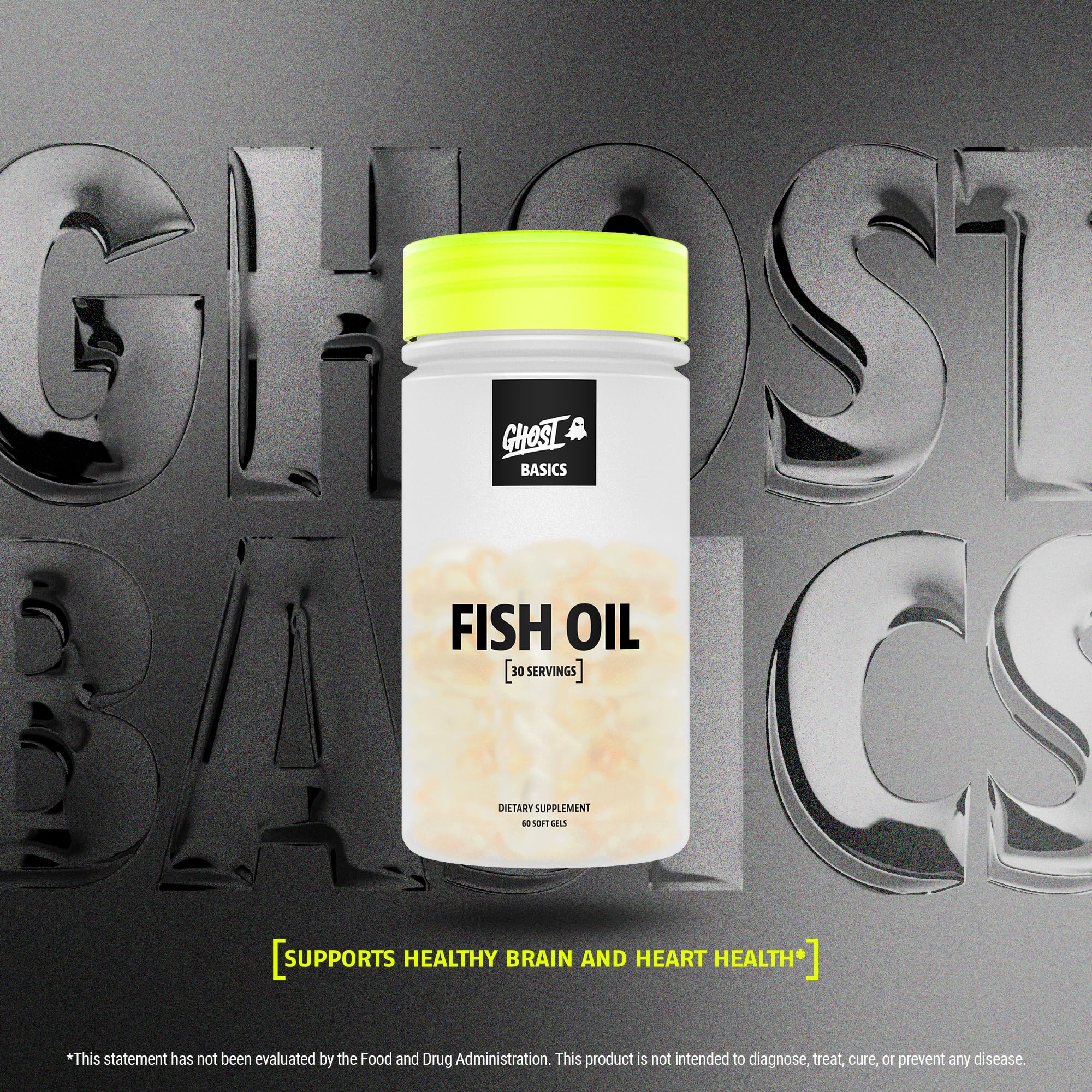 GHOST primer plano de cápsula entérica para ver textura y recubrimiento