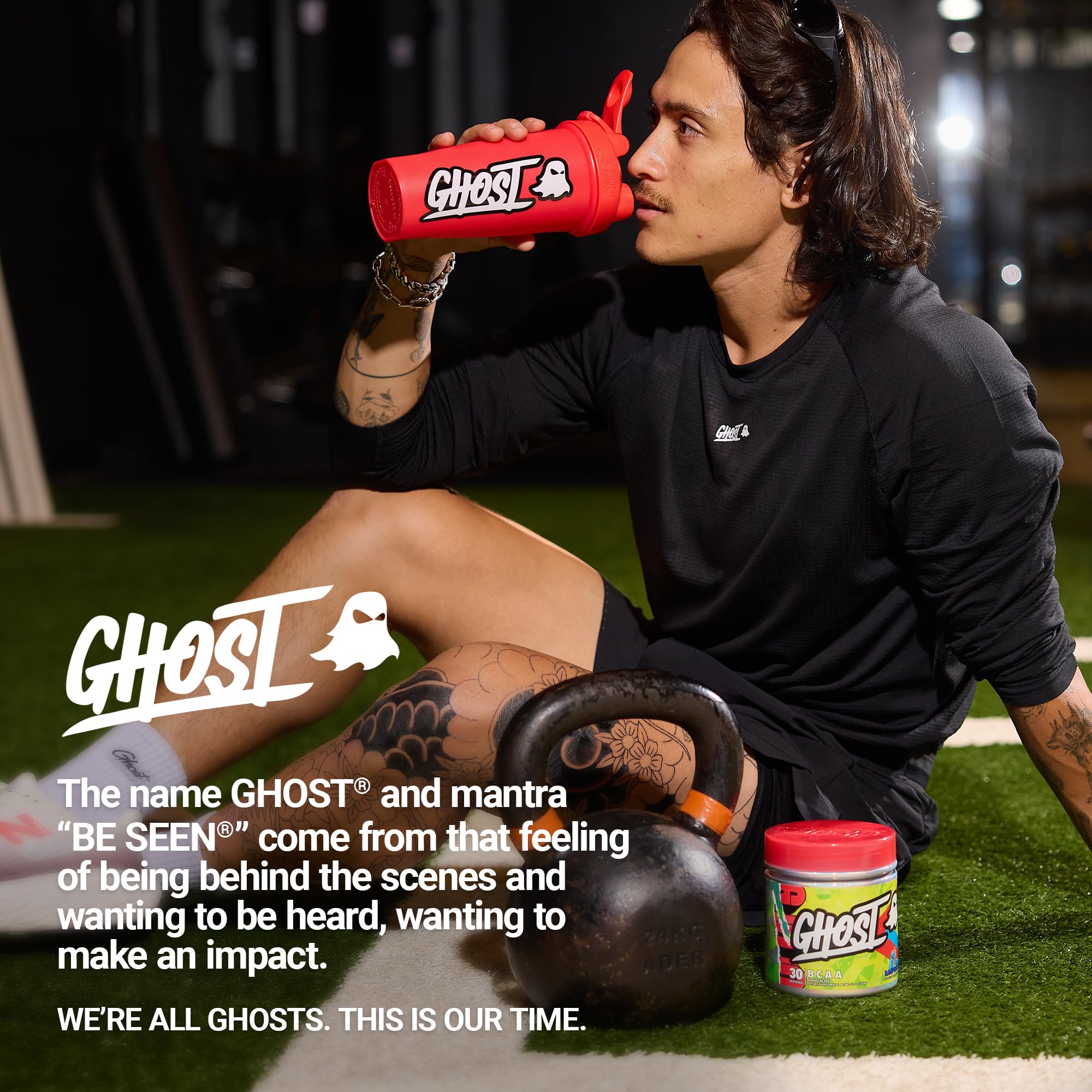 GHOST en bolso de gimnasio, producto pensado para rutina activa