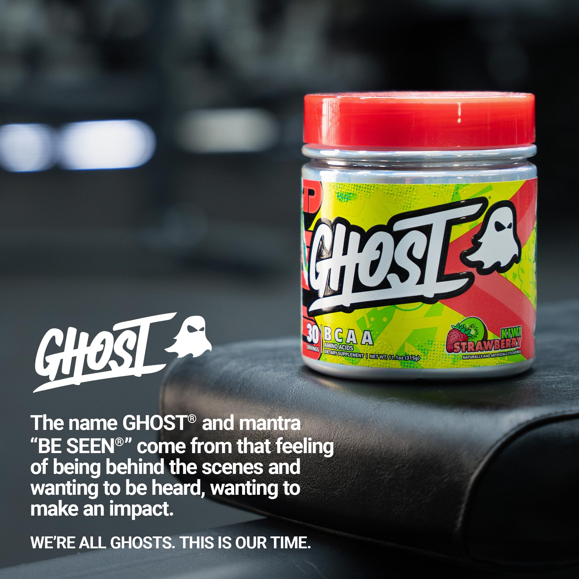GHOST producto en entorno de gimnasio para uso intra y post entrenamiento