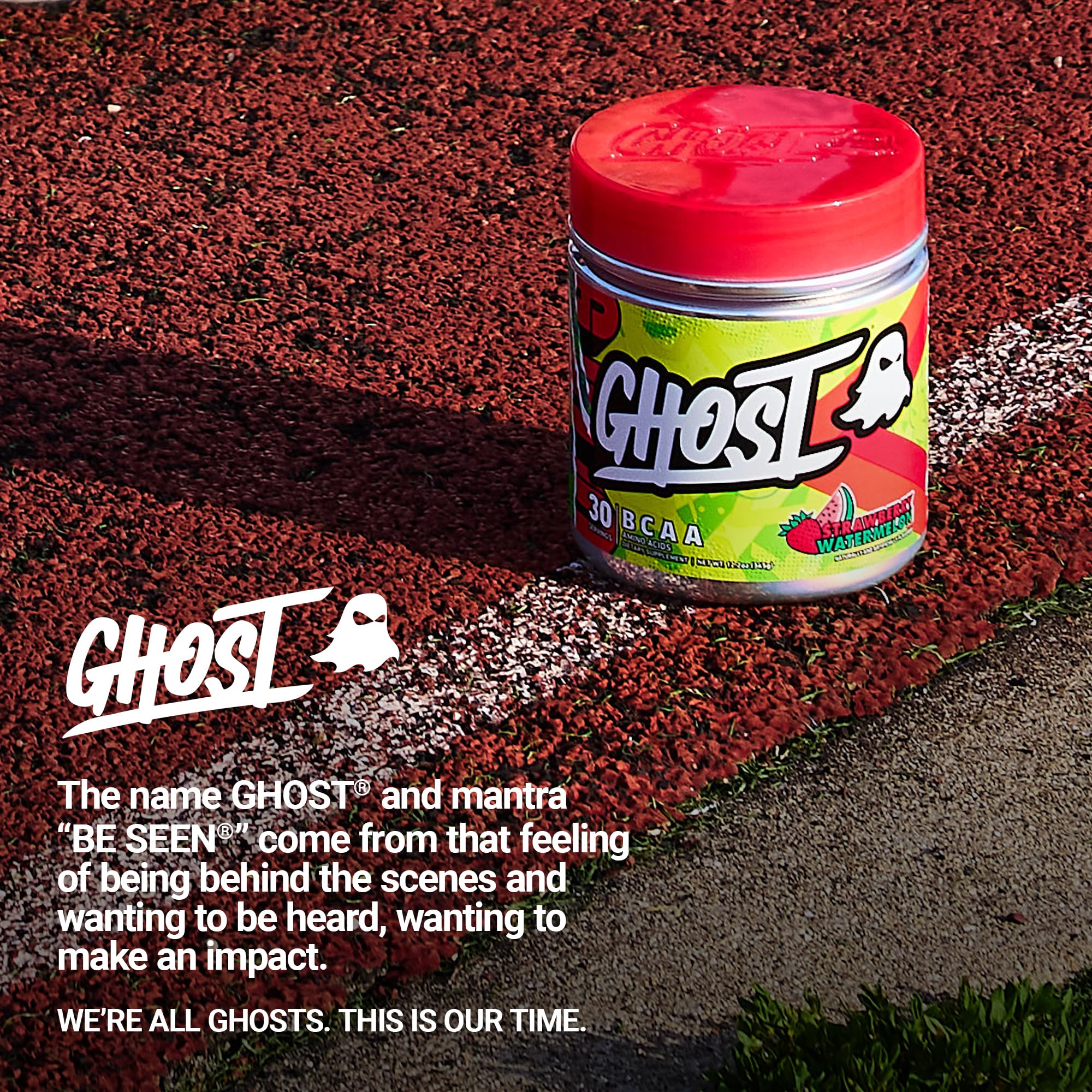 GHOST producto en ambiente de gimnasio ilustrando uso práctico y energía