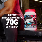 GHOST etiqueta transparente que muestra dosis claras sin blends propietarios