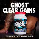 GHOST bebida azul raspbery en vaso lista para beber post entreno