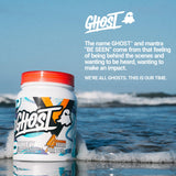 GHOST en bolsa de gimnasio con botella, práctico para entrenamientos