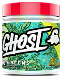GHOST frasco frontal lime mostrando la marca y tamaño de 30 servicios
