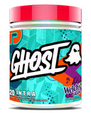 GHOST Intra frontal con sabor Welch's Grape mostrando diseño y tamaño