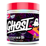 GHOST envase frontal naranja crema mostrando diseño y rendimiento