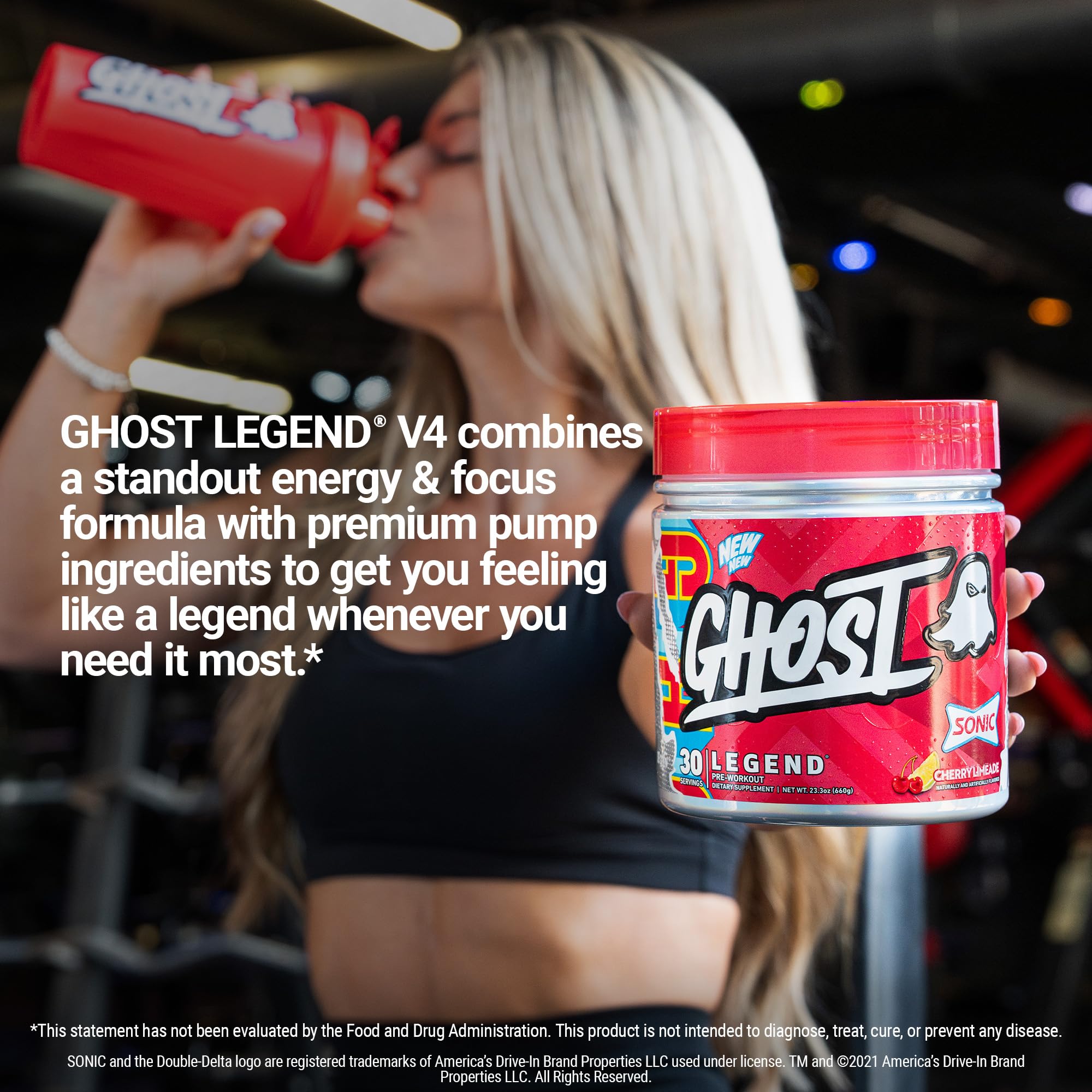 GHOST Legend comparación de tamaño del bote para entender porciones y servicio