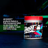 GHOST junto a regla para escala indicando 20 servicios y portabilidad