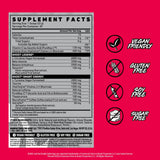 GHOST Legend detalle de la etiqueta transparente para verificar dosis y ingredientes