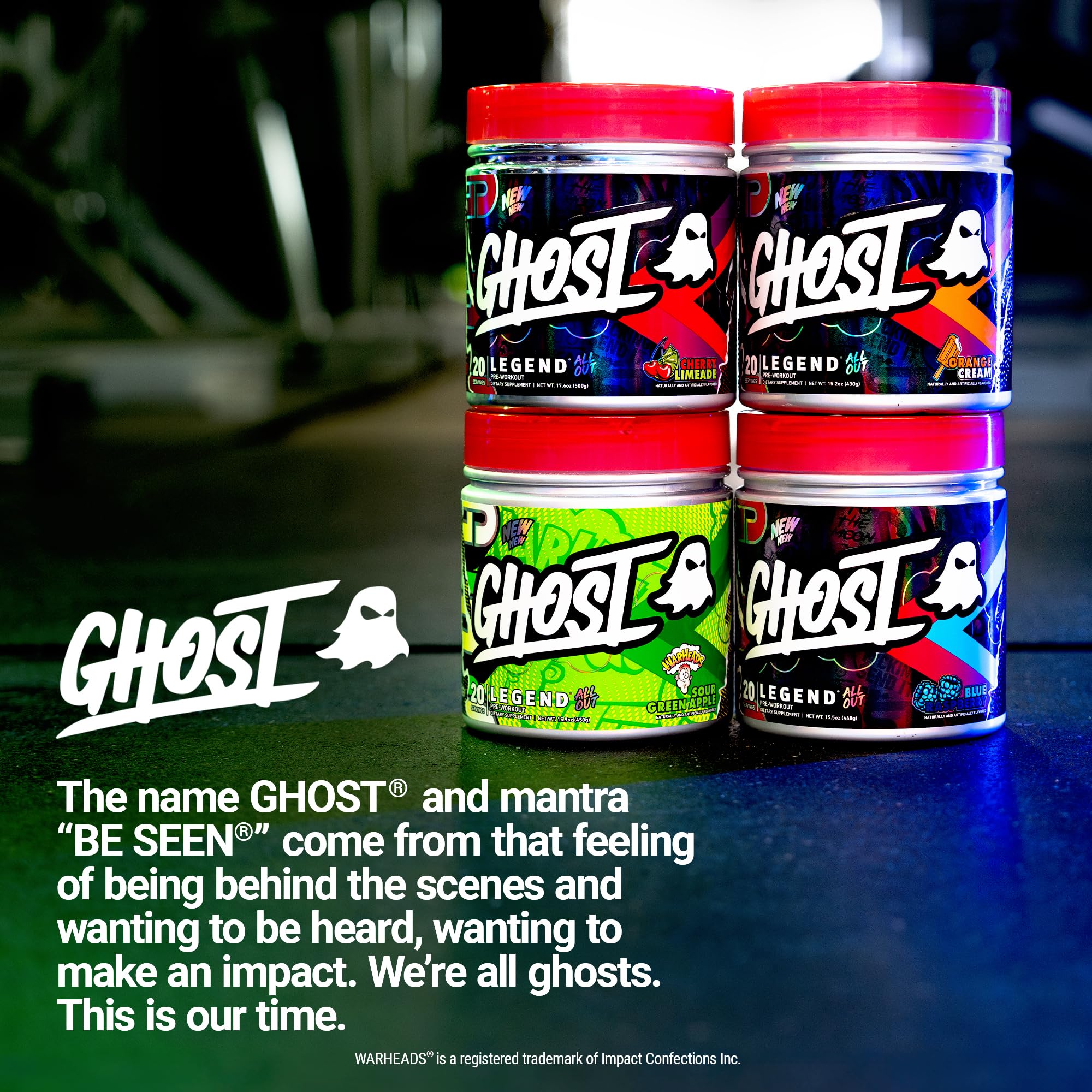 GHOST en gimnasio estilo de vida mostrando enfoque y bombeo muscular