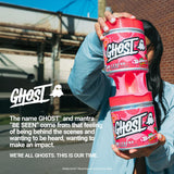 GHOST producto en gimnasio activando energía y rendimiento