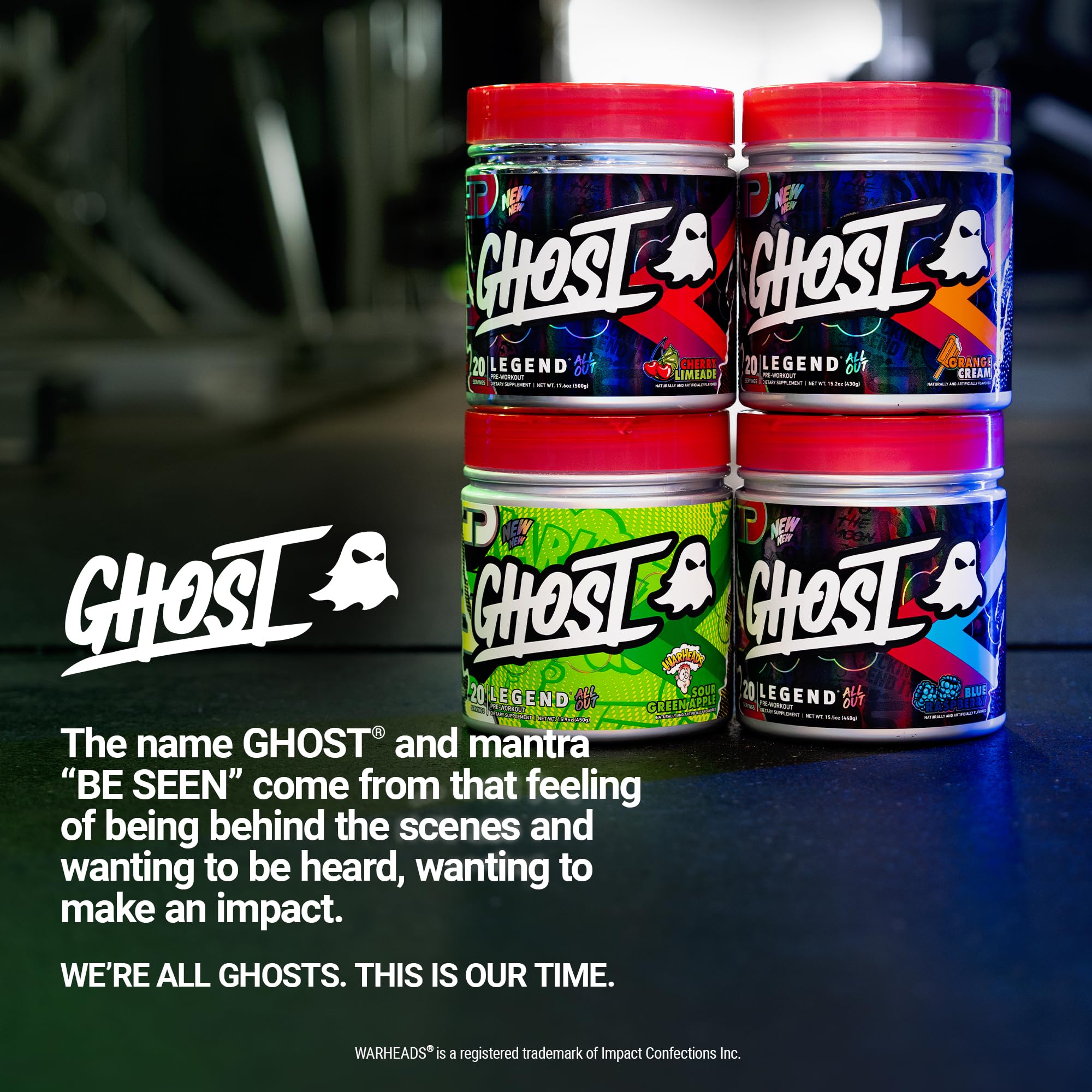 GHOST producto en gimnasio acompañando entrenamiento intenso y enfoque