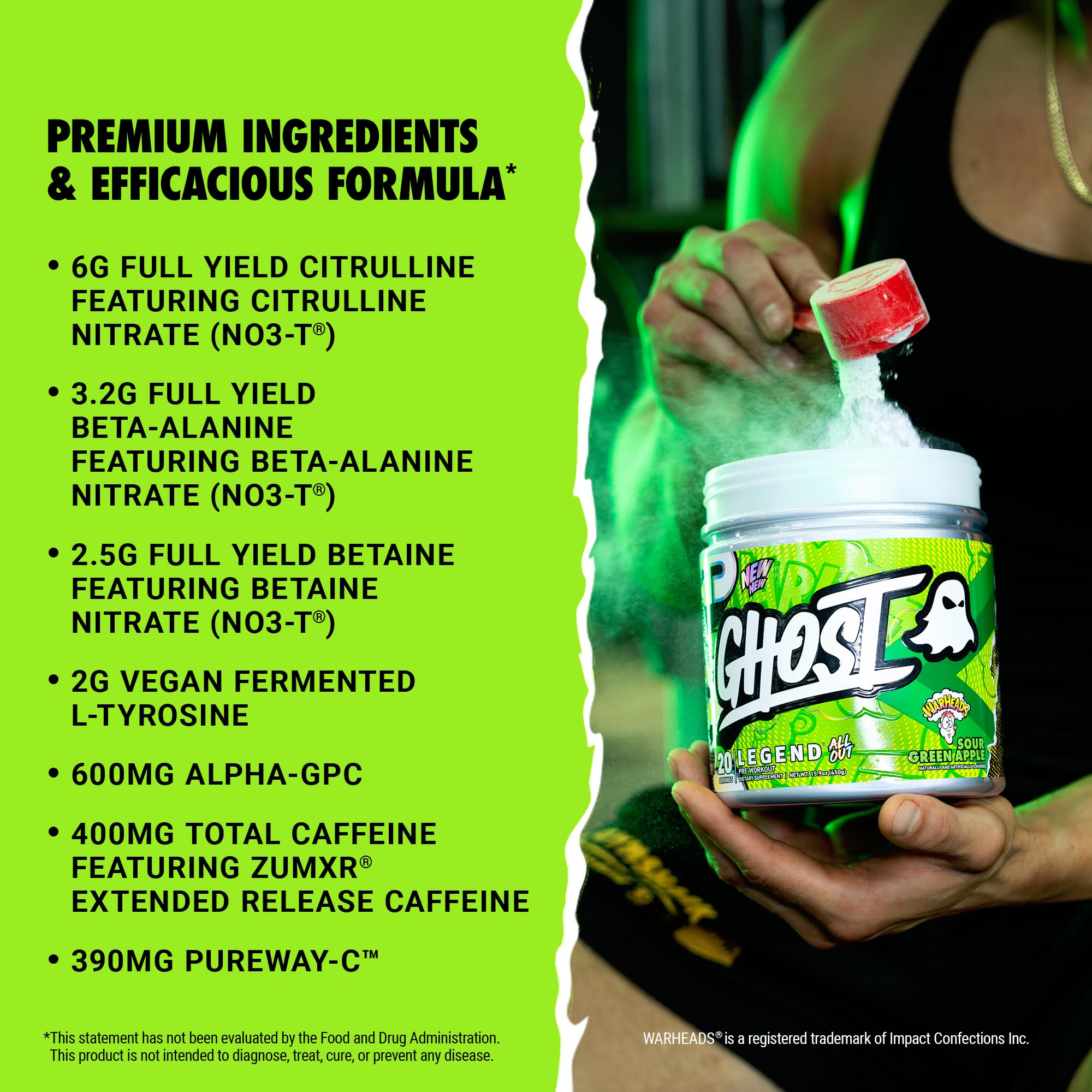 GHOST vaso con mezcla preparada demostrando energía lista para entrenar