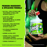 GHOST vaso con mezcla preparada demostrando energía lista para entrenar