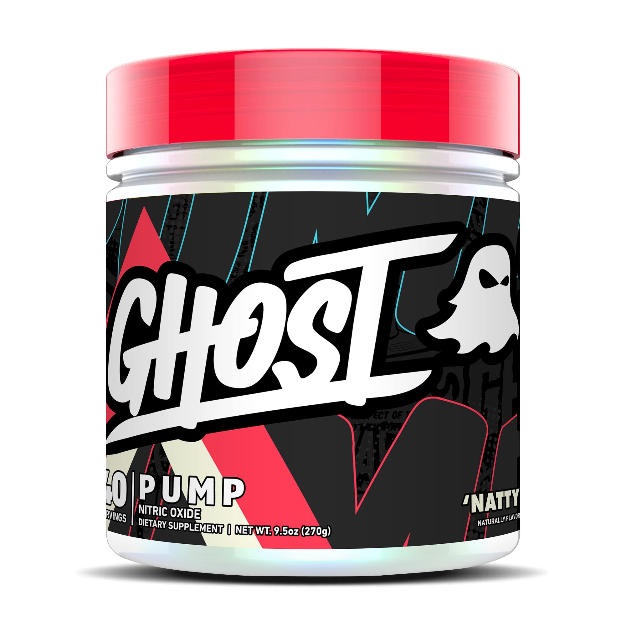 GHOST Pump envase frontal mostrando 40 servicios y etiqueta clara