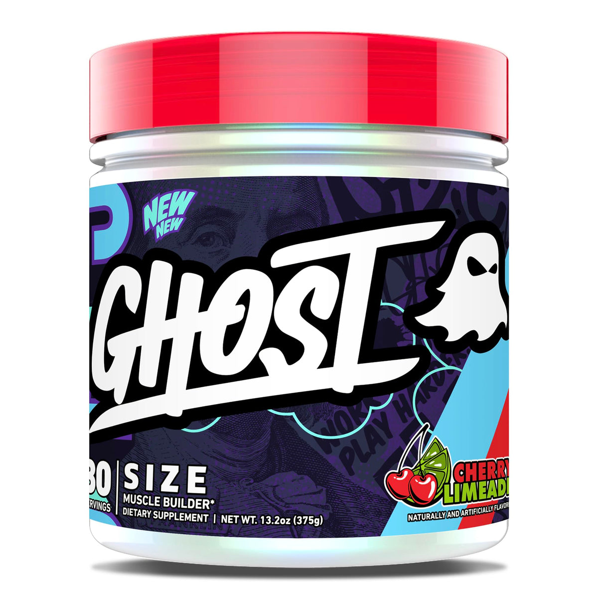 GHOST frasco frontal mostrando diseño y 30 servicios, claridad y confianza