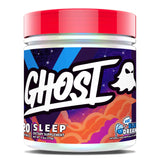 GHOST frasco frontal mostrando sabor Blue Dream y beneficio descanso
