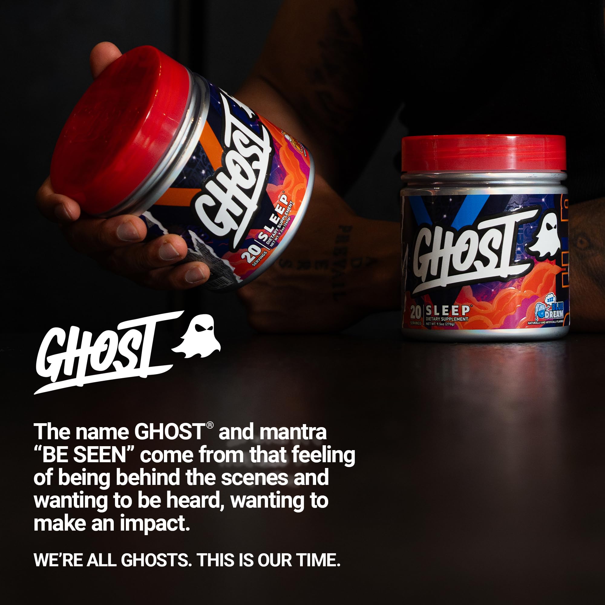GHOST uso nocturno en mesita junto a cama para recuperación