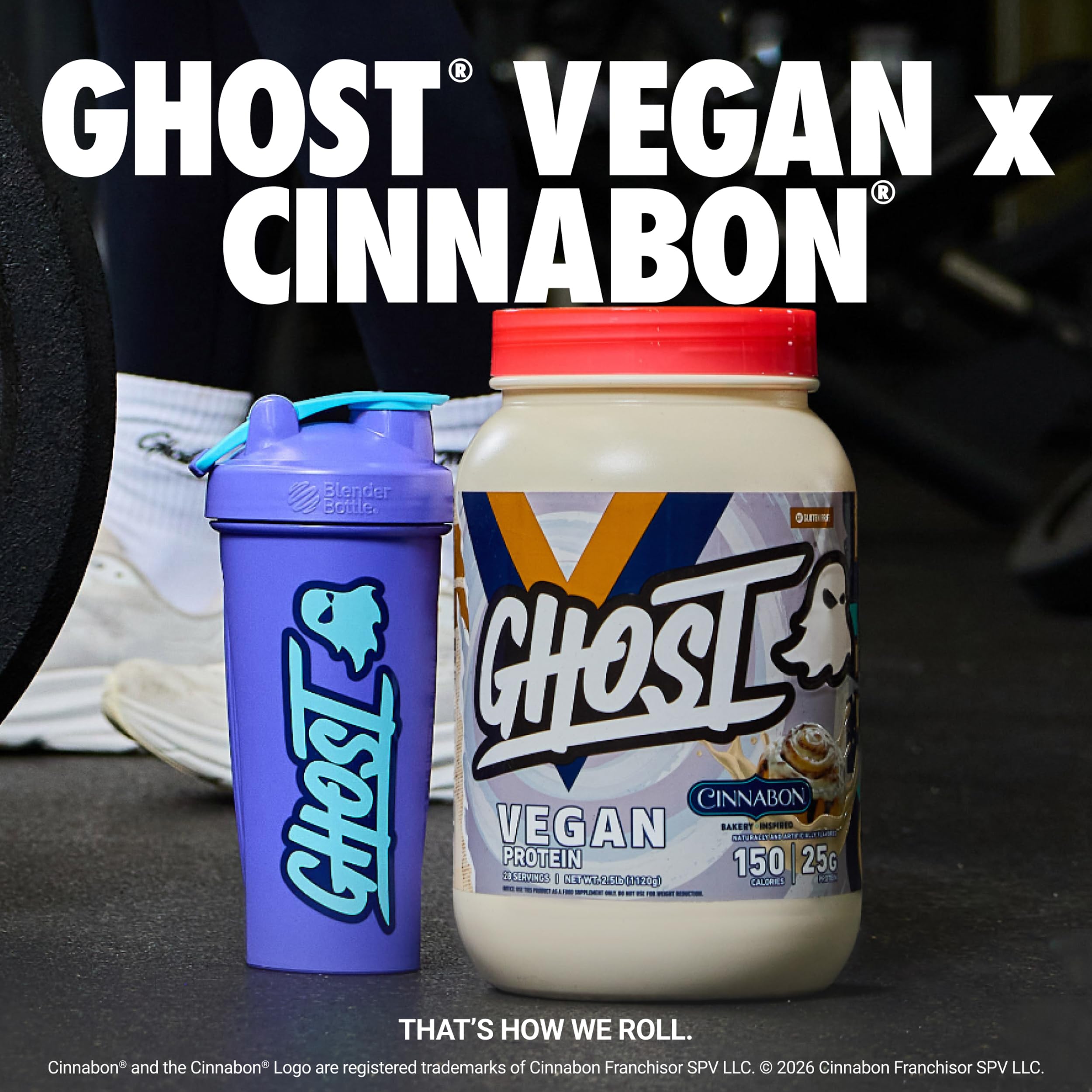 GHOST primer plano del polvo Cinnabon con textura fina para mezclas suaves