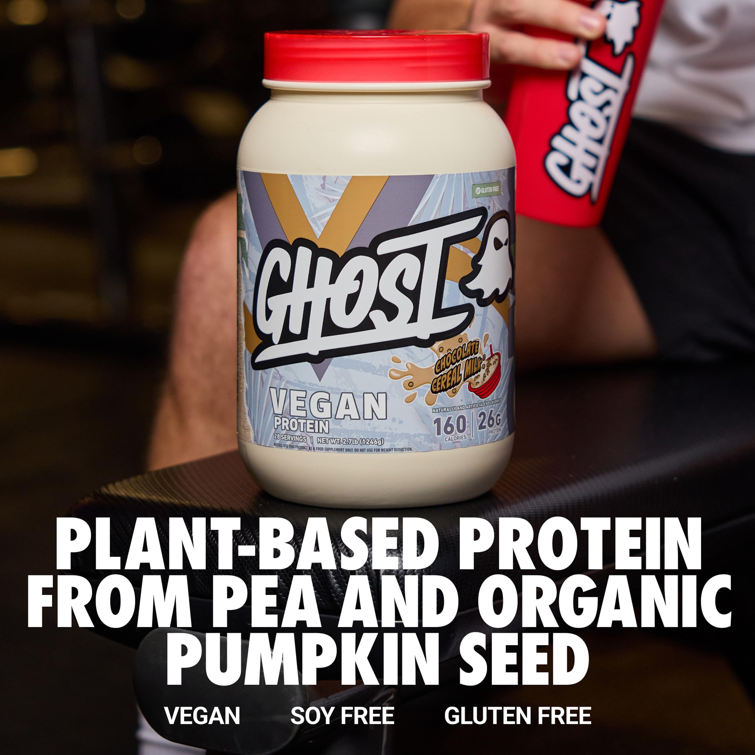 GHOST batido en shaker listo para consumir tras el entrenamiento