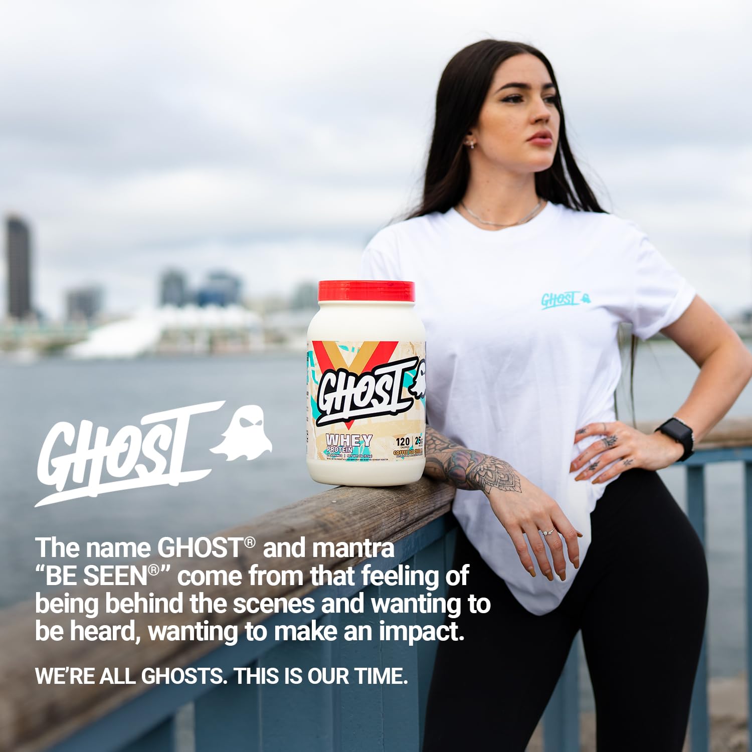 GHOST lifestyle en gimnasio transmitiendo motivación y apoyo a rutinas activas