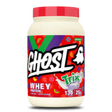 GHOST Whey frente del tarro mostrando el diseño y sabor Trix Cereal Milk, atractivo y claro