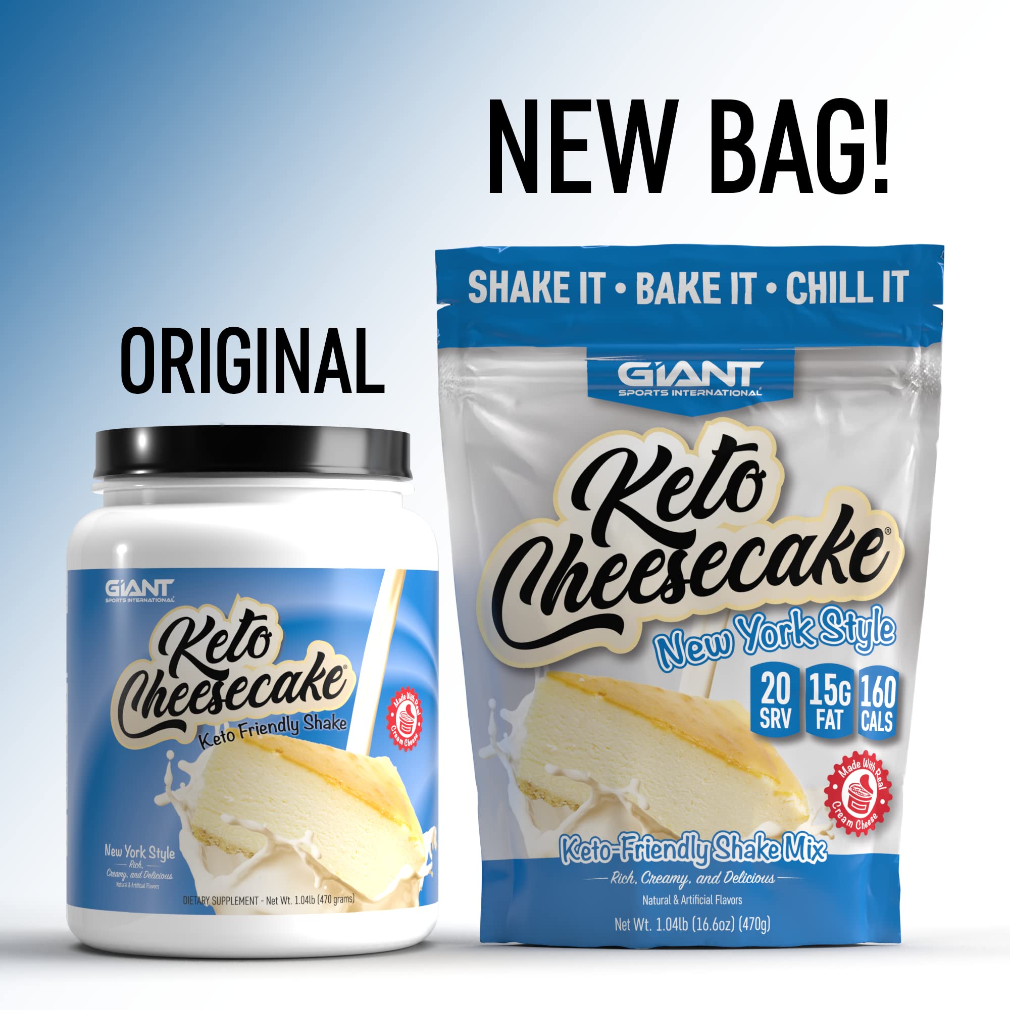 Giant Sports batido servido con leche de almendra, cremosidad y sabor