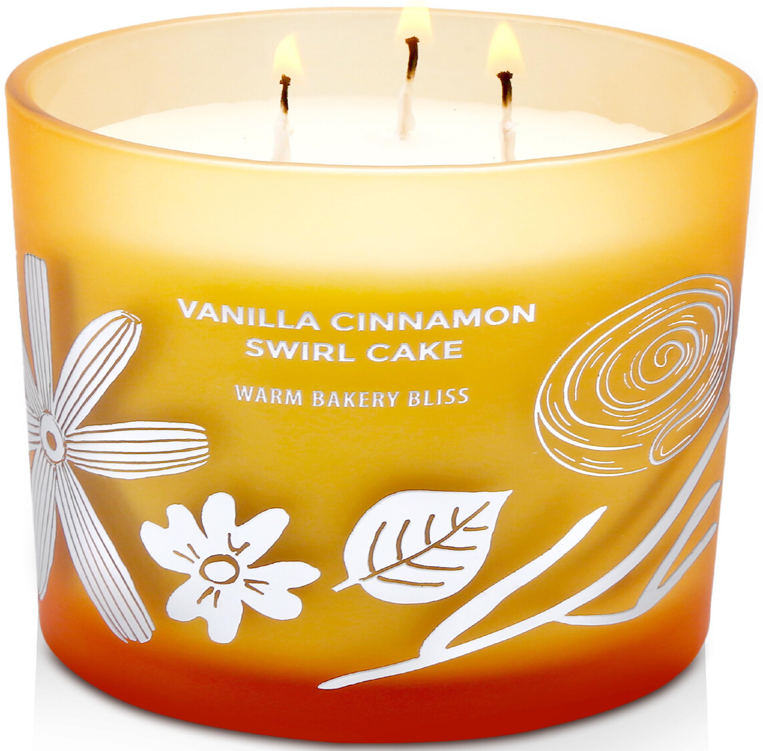 GIFTAWAY frasco frontal naranja decorativo mostrando diseño y calor acogedor