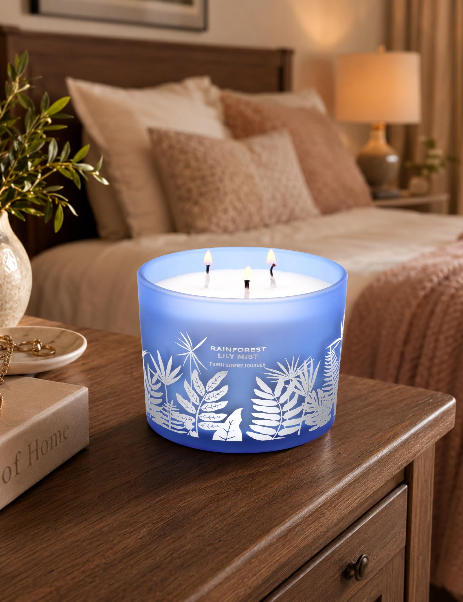 GIFTAWAY tapa de madera blanca en primer plano que protege el aroma