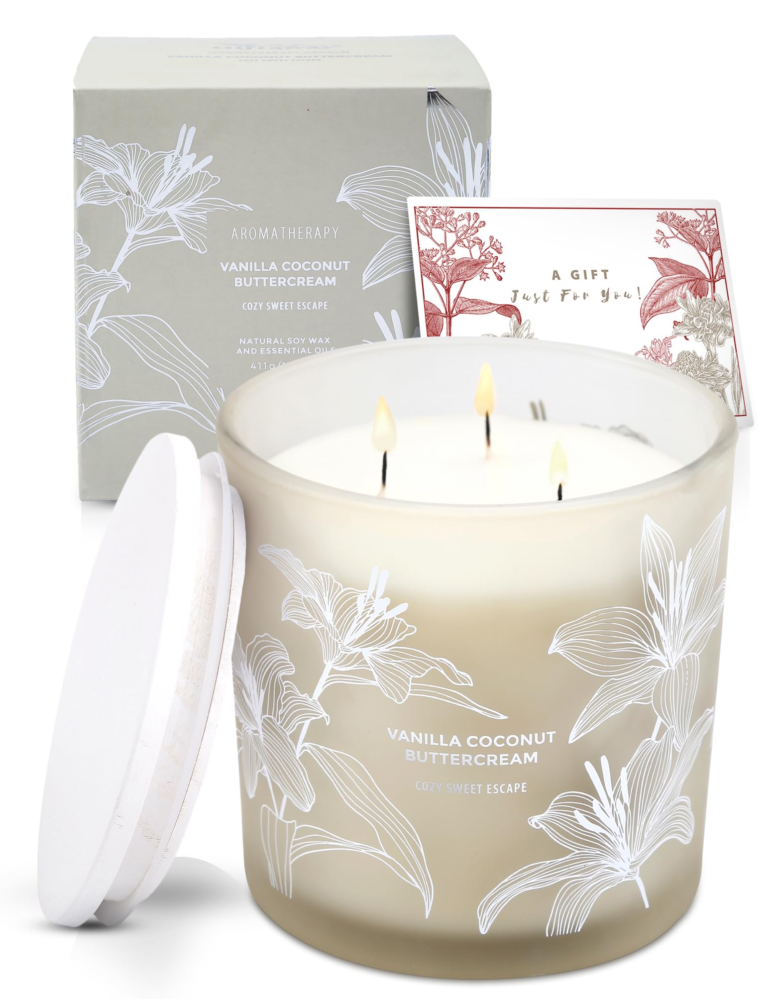 GIFTAWAY vela en baño sobre toalla, fragancia suave y relajante