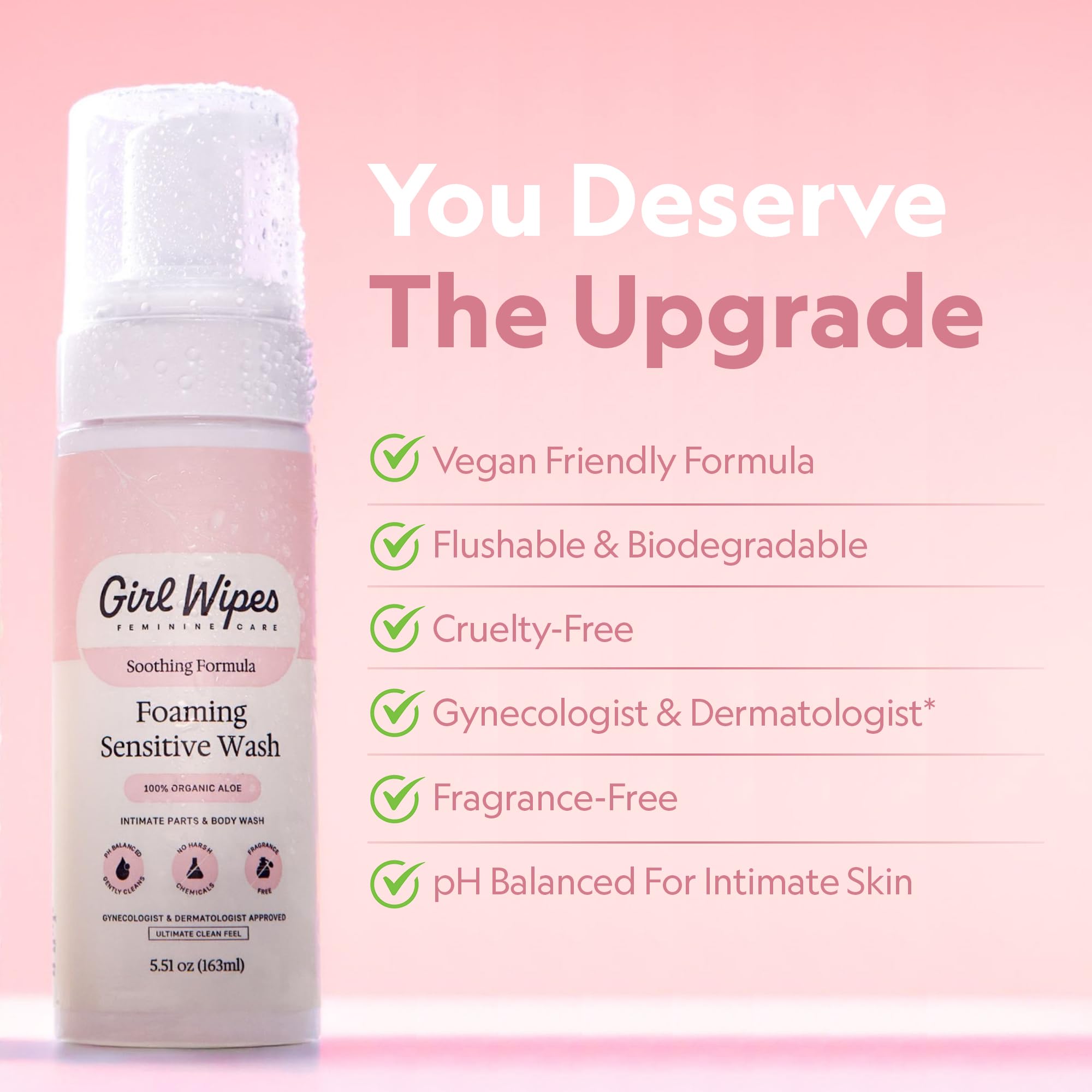GIRLWIPES uso en ducha para limpieza íntima externa cómoda y práctica