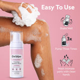 GIRLWIPES etiqueta con ingredientes y certificaciones visibles para confianza