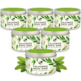 Gisly frontal del empaque mostrando set de 6 velas, elegante y listo para regalar