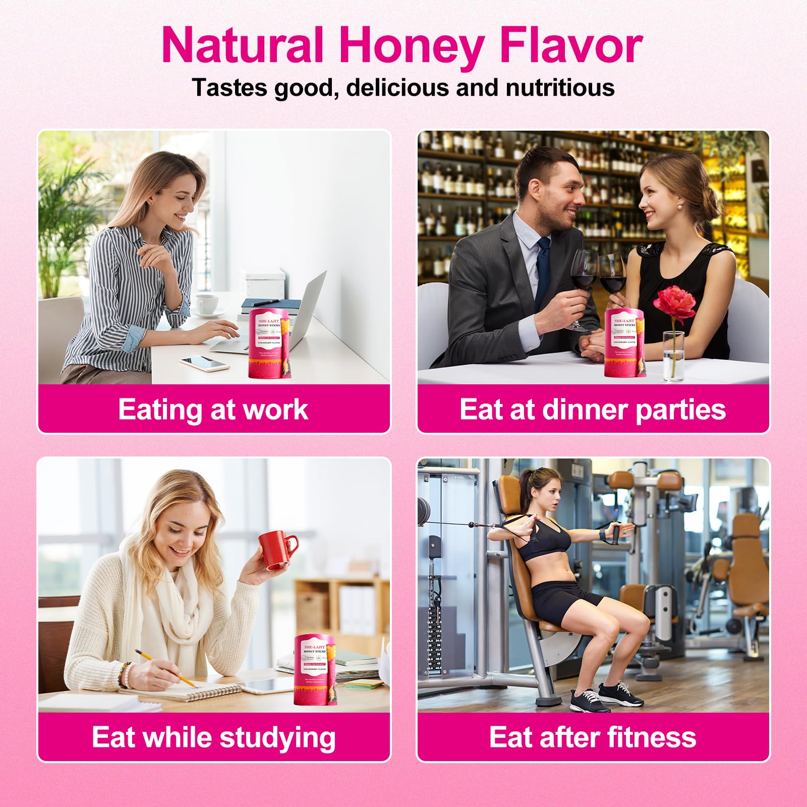 Glabrskise ambientación con fresa, sabor atractivo para mujeres