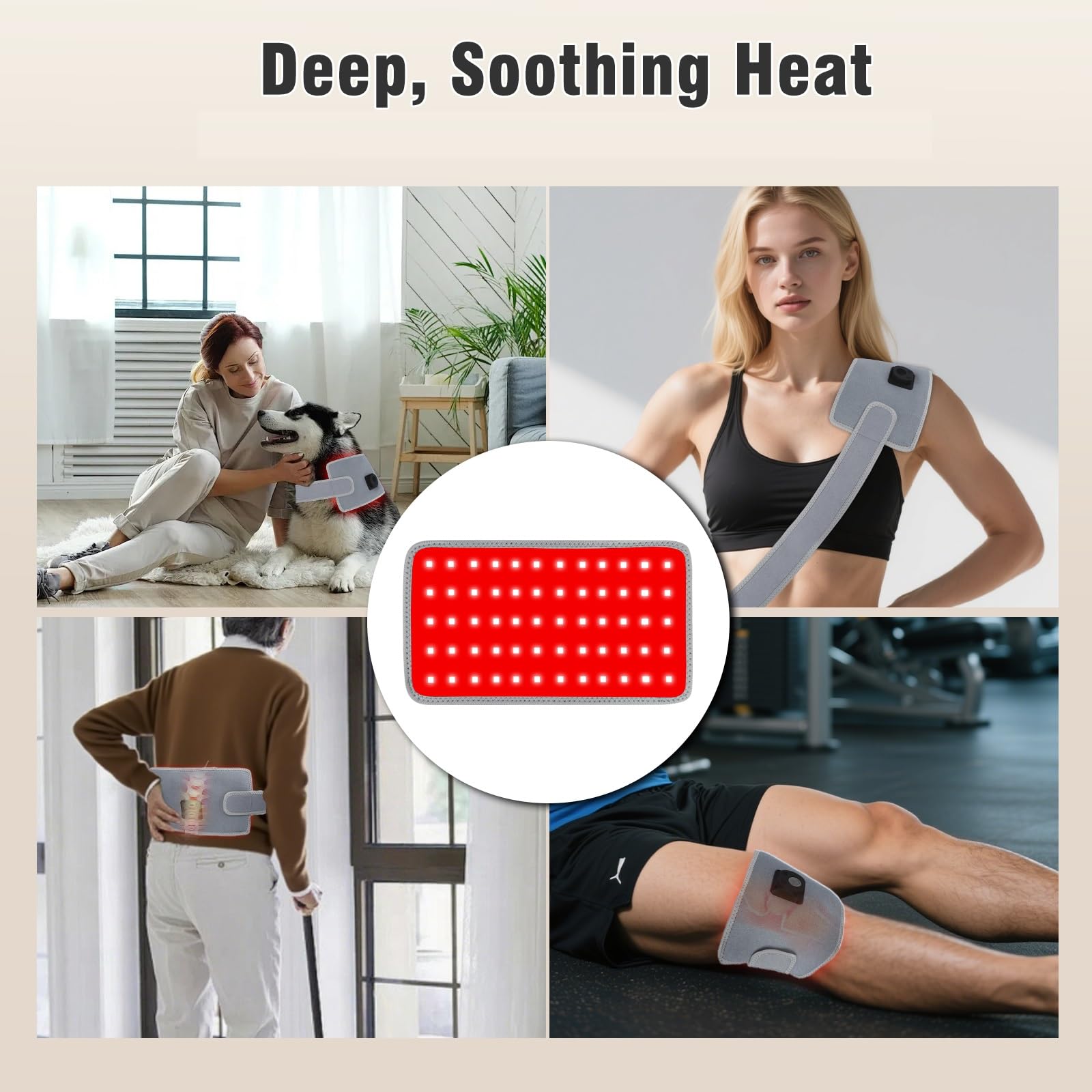 Glentaxy banda colocada en una rodilla humana mostrando flexibilidad y comodidad durante uso activo