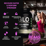 GLO batido en licuadora listo para tomar tras el entrenamiento