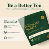 Global Healing ingredientes garbanzo y guisante destacando proteína vegetal