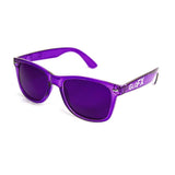 GloFX primer plano lente violeta con textura y protección