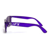 GloFX gafas índigo en entorno de descanso, ayuda a relajarse