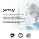 Glomery deportista usando creatina para mejorar rendimiento